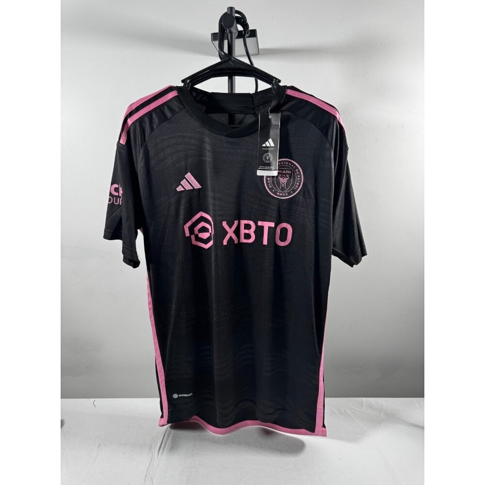 Inter Miami Messi #10 Jersey 2023 Adidas AEROREADY Home Kit Black Pink XL BNWT